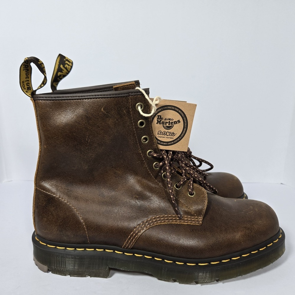 Dr Martens 1460 SR Slip Resistant Boots Mens 13 Rustic Combat Lace Up SoftWair
